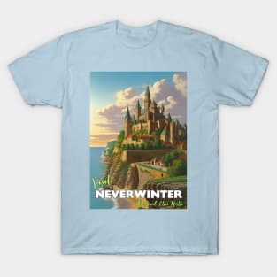 Neverwinter Tourism Poster - Sword Coast D&D Art T-Shirt